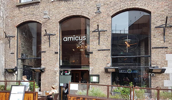Hysterical Histories, Amicus Restaurant Facade