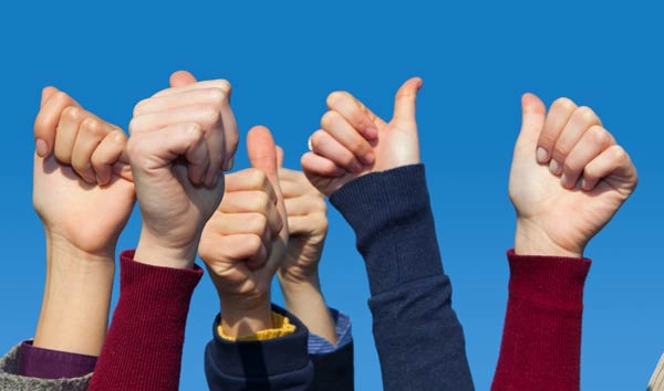 Hysterical Histories Group Thumbs up